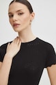 Tričko dámské svetrové černá barva RS24.TSD306 černá