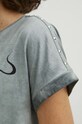 T-shirt bawełniany damski z nadrukiem kolor szary RS24.TSD402 szary