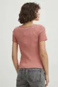 T-shirt damski sweterkowy kolor różowy 70 % Wiskoza, 30 % Poliamid