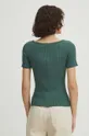 T-shirt damski sweterkowy kolor zielony 70 % Wiskoza, 30 % Poliamid