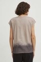 T-shirt bawełniany damski by Karolina Liczman, Grafika Polska kolor beżowy beżowy RS24.TSD450