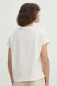 béžová Bavlnené tričko dámske z kolekcie Graphics Series béžová farba