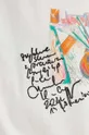 Bavlněné tričko dámské z kolekce Graphics Series béžová barva