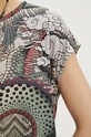 T-shirt bawełniany damski wzorzysty kolor multicolor RS24.TSD602 multicolor