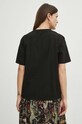 Odzież T-shirt bawełniany damski z nadrukiem kolor czarny RS24.TSD603 czarny