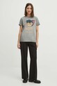 T-shirt bawełniany damski Tom and Jerry kolor szary szary RS24.TSD656