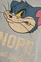Bavlnené tričko dámske Tom and Jerry šedá farba RS24.TSD656