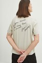 T-shirt bawełniany damski Twin Peaks kolor beżowy RS24.TSD658 beżowy