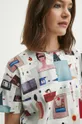 Bavlnené tričko dámske s prímesou elastanu z kolekcie Jerzy Nowosielski x Medicine viac farieb Dámsky