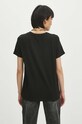 T-shirt bawełniany damski z domieszką elastanu z kolekcji Jerzy Nowosielski x Medicine kolor czarny czarny RS24.TSD667