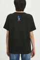 T-shirt bawełniany damski z domieszką elastanu z kolekcji Jerzy Nowosielski x Medicine kolor czarny czarny RS24.TSD669