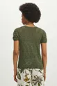 Bavlnené tričko dámsky zelená farba Hlavný materiál: 100 % Bavlna