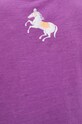 T-shirt bawełniany damski z nadrukiem z kolekcji Jane Tattersfield x Medicine kolor fioletowy RS24.TSD851