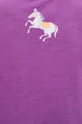 Bavlnené tričko dámske s potlačou z kolekcie Jane Tattersfield x Medicine fialová farba