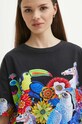 Îmbrăcăminte Medicine tricou din bumbac RS24.TSD853 negru