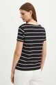 Odzież T-shirt damski w paski kolor czarny RS24.TSD906 czarny