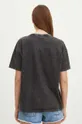 Bavlnené tričko dámske Lenny Kravitz čierna farba <p>100 % Bavlna</p>