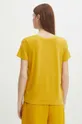 Tričko dámsky žltá farba 70 % Modal, 25 % Polyester, 5 % Elastan