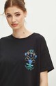 T-shirt bawełniany damski z kolekcji Tatrzański Park Narodowy x Medicine kolor czarny RS24.TSDA51 czarny