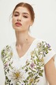 T-shirt bawełniany damski z kolekcji Tatrzański Park Narodowy x Medicine kolor beżowy RS24.TSDA53 beżowy