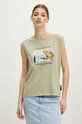 T-shirt bawełniany damski z kolekcji Tatrzański Park Narodowy x Medicine kolor zielony RS24.TSDA54 zielony RS24