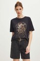 T-shirt bawełniany damski z kolekcji Tatra Legends kolor czarny RS24.TSDA56 czarny RS24