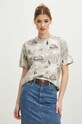 T-shirt bawełniany damski z kolekcji Tatrzański Park Narodowy x Medicine kolor beżowy RS24.TSDA61 beżowy RS24