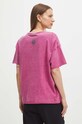 Odzież T-shirt bawełniany damski z nadrukiem kolor różowy RS24.TSDB03 różowy