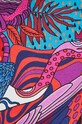T-shirt bawełniany damski z domieszką elastanu wzorzysty kolor multicolor RS24.TSDB06 multicolor