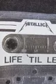 Bavlněné tričko dámské s potiskem Metallica šedá barva