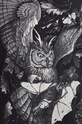 T-shirt bawełniany damski z nadrukiem Tattoo Art by Piotr Bemben kolor czarny RS24.TSDC53