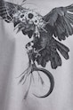 Bavlnené tričko dámske s potlačou Tattoo Art šedá farba RS24.TSDC57