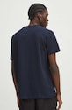 Odzież T-shirt bawełniany męski z domieszką elastanu gładki kolor granatowy RS24.TSM010 granatowy
