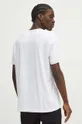 T-shirt bawełniany męski z domieszką elastanu kolor biały 95 % Bawełna, 5 % Elastan