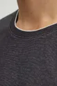 T-shirt bawełniany męski z domieszką elastanu kolor czarny Męski
