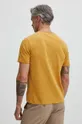 Bavlnené tričko pánsky žltá farba 100 % Bavlna