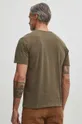 Oblečenie Bavlnené tričko pánsky zelená farba RS24.TSM051 zelená