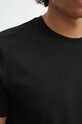 T-shirt męski gładki z domieszką elastanu i modalu kolor czarny RS24.TSM073 czarny
