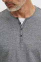 Bavlnené tričko pánske s prímesou elastanu čierna farba Pánsky