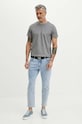 T-shirt bawełniany męski z domieszką elastanu kolor czarny RS24.TSM085 czarny RS24