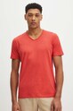 T-shirt bawełniany męski gładki kolor różowy RS24.TSM094 różowy RS24
