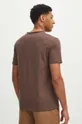 Bavlnené tričko pánsky hnedá farba 100 % Bavlna