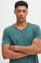 Bavlněné tričko zelená barva zelená RS24.TSM094