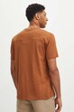 Odzież T-shirt bawełniany męski gładki kolor brązowy RS24.TSM095 brązowy