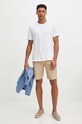 T-shirt bawełniany męski gładki kolor biały RS24.TSM096 biały RS24