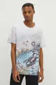 T-shirt bawełniany męski z kolekcji Zodiak - Skorpion multicolor