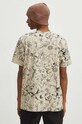 T-shirt bawełniany męski z kolekcji Zodiak kolor beżowy beżowy RS24.TSM151