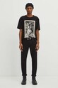 Odzież T-shirt bawełniany męski z kolekcji Zodiak - Waga kolor czarny RS24.TSM156 czarny