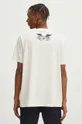 béžová Bavlnené tričko pánske z kolekcie Zverokruh - Kozorožec béžová farba