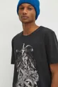 T-shirt bawełniany męski z kolekcji Zodiak - Koziorożec kolor szary Męski